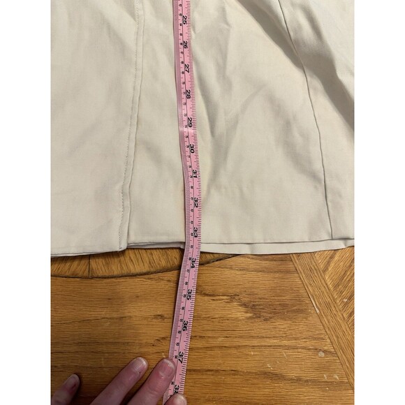 GUESS Button Double Breasted Ivory Trench Coat Women's Size Small - Picture 8 of 8